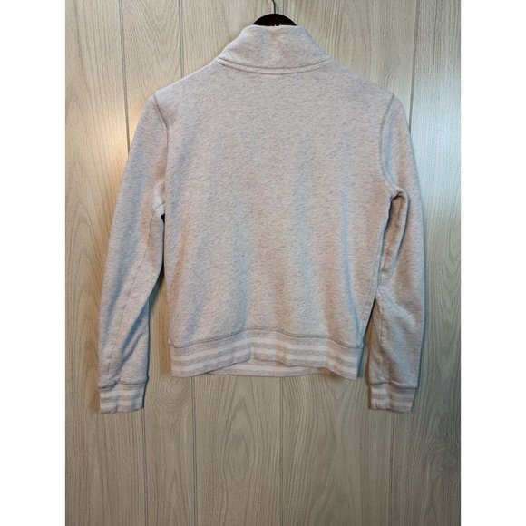 PINK Victoria Secret Women's XS Gray Quarter Zip 86 Logo Sweatshirt Top - Picture 3 of 7